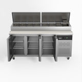 AG 3 Door Saladette Fridge – Fits 8 x 1/3 GN Trays
