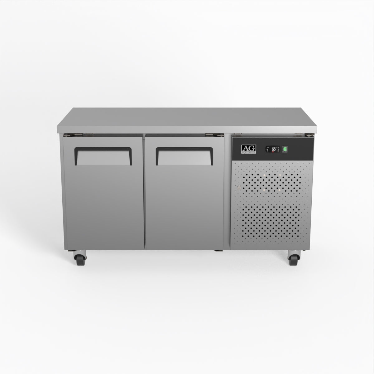 AG Commercial Two Door Worktop / Under Bench Fridge 600mm Depth