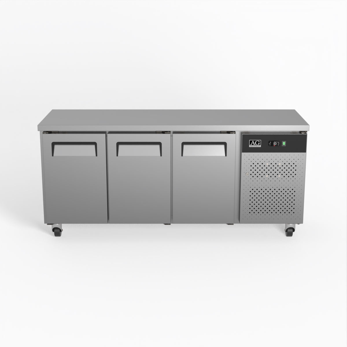 AG Commercial Three Door Worktop / Under Bench Fridge 600mm Depth