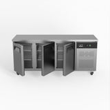 AG Commercial Three Door Worktop / Under Bench Fridge 600mm Depth