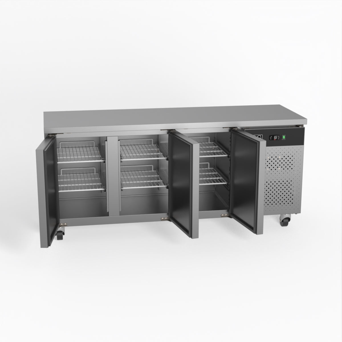 AG Commercial Three Door Worktop / Under Bench Fridge 600mm Depth