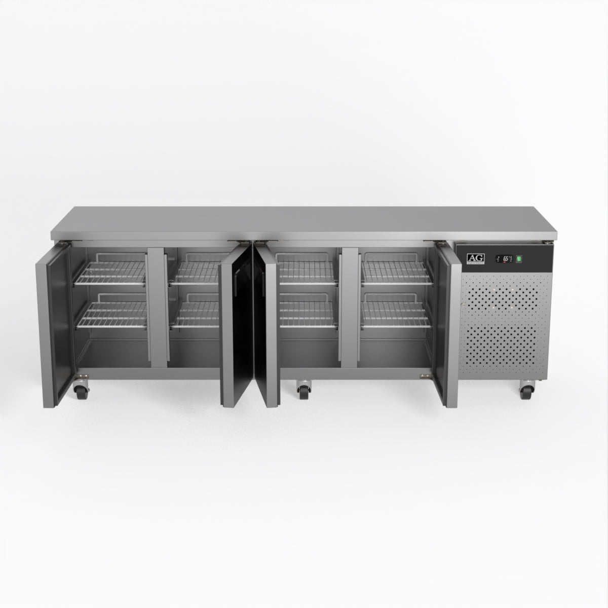 AG Commercial Four Door Worktop / Under Bench Fridge 600mm Depth
