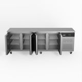 AG Commercial Four Door Worktop / Under Bench Fridge 600mm Depth