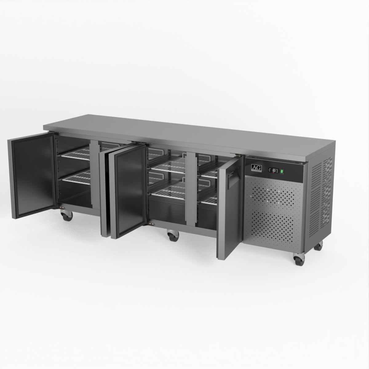 AG Commercial Four Door Worktop / Under Bench Fridge 600mm Depth