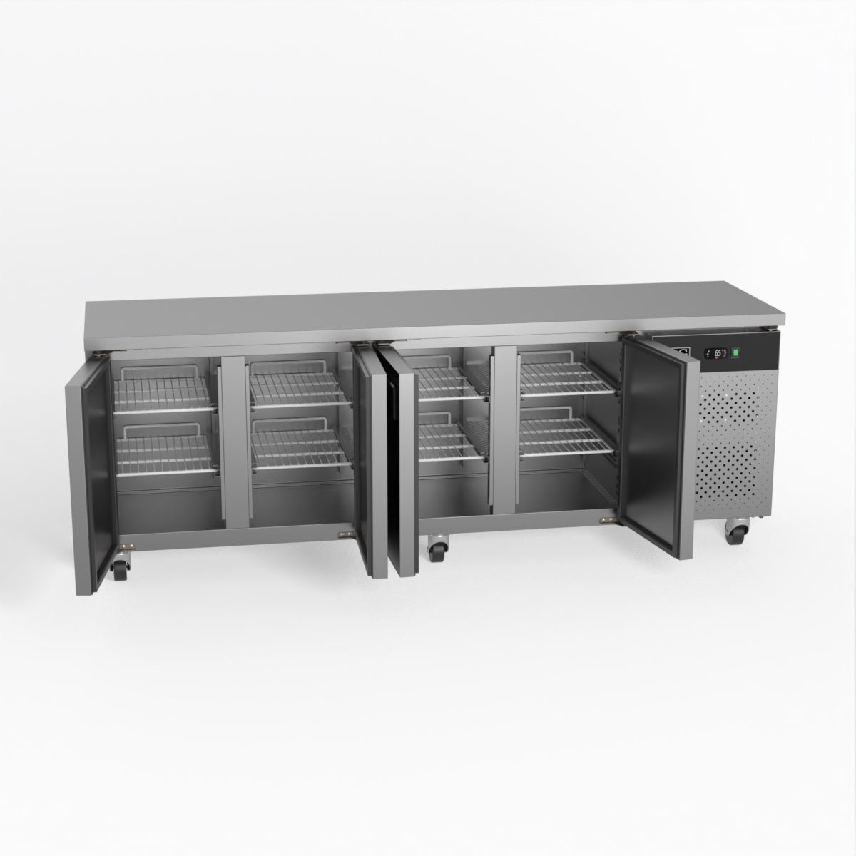 AG Commercial Four Door Worktop / Under Bench Fridge 600mm Depth