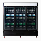 Bromic UC1980GDL-NR Upright Display Fridge 1980L – 3 Door – Flat Glass – Lightbox  (5 year warranty)