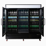 Bromic UC1980GDL-NR Upright Display Fridge 1980L – 3 Door – Flat Glass – Lightbox  (5 year warranty)