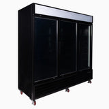 Bromic UC1980GDL-NR Upright Display Fridge 1980L – 3 Door – Flat Glass – Lightbox  (5 year warranty)