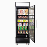 Bromic UF0550GDL-NR Upright Display Freezer 546L – 1 Door – Flat Glass – Lightbox (5 year warranty)