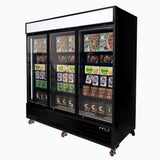 Bromic UF1980GDL-NR Upright Display Freezer 1980L – 3 Door – Flat Glass – (5 year warranty)