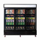 Bromic UF1980GDL-NR Upright Display Freezer 1980L – 3 Door – Flat Glass – (5 year warranty)