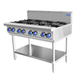 8 BURNER COOK TOP NG AT80G8B-F-NG