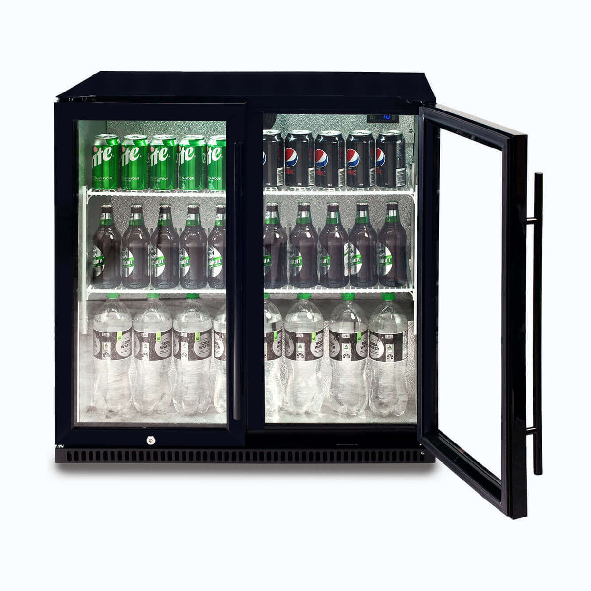 Bromic Back Bar Fridge - 190L - 2 Doors - Hinged  (5 Years Warranty)