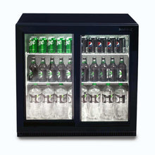 Load image into Gallery viewer, Bromic Back Bar Fridge - 190L - 2 Doors - Sliding  (5 Years Warranty)
