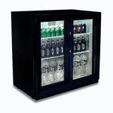 Bromic Back Bar Fridge - 190L - 2 Doors - Sliding  (5 Years Warranty)
