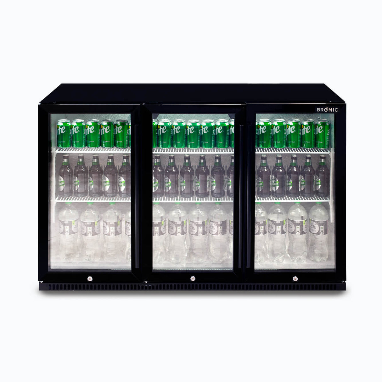 Bromic Back Bar Fridge - 307L - 3 Doors - Hinged  (5 Years Warranty)