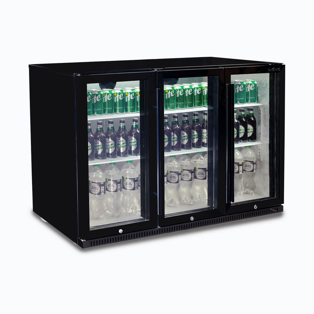 Bromic Back Bar Fridge - 307L - 3 Doors - Hinged  (5 Years Warranty)