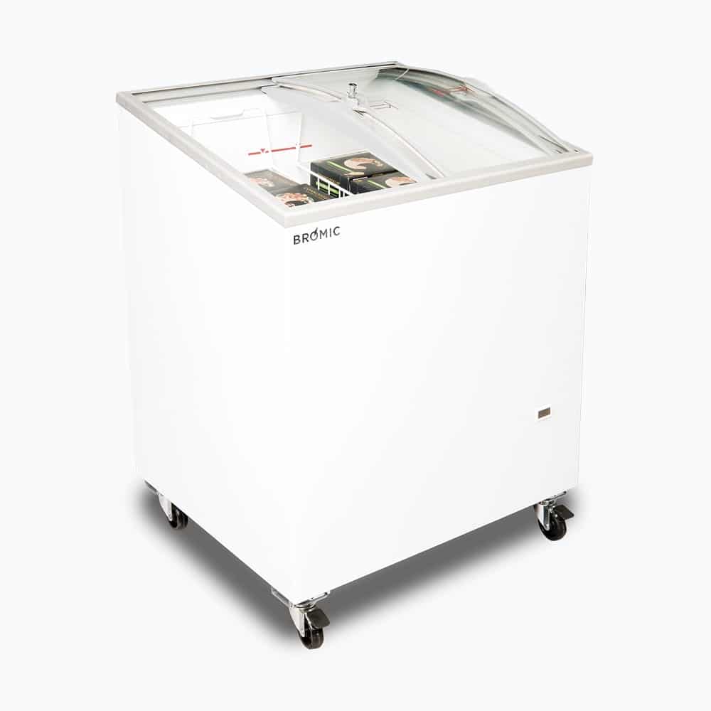 Bromic Display Chest Freezer - 176L - Curved Glass Top     (5 Years Warranty)