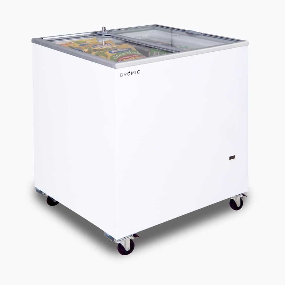 Bromic  Display Chest Freezer - 191L - Flat Glass Top     (5 Years Warranty)