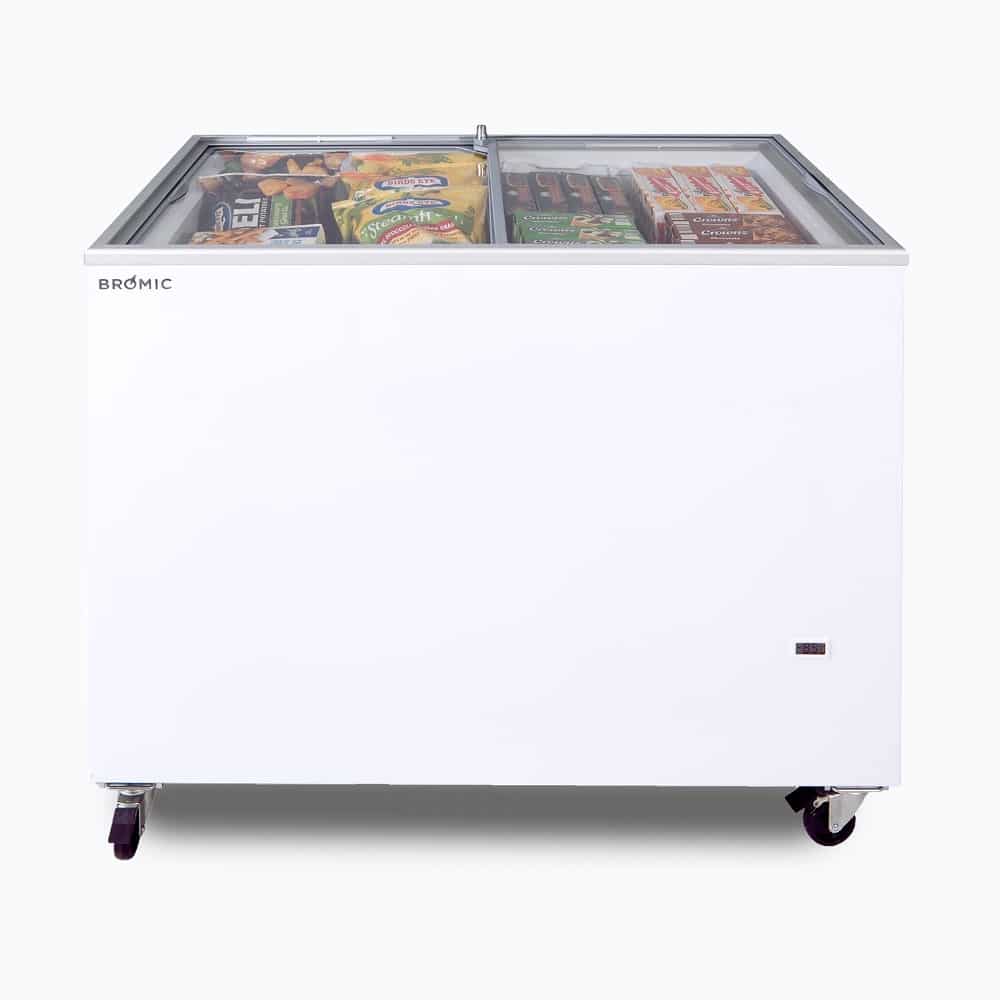 Bromic Display Chest Freezer - 296L - Flat Glass Top   (5 Years Warranty)
