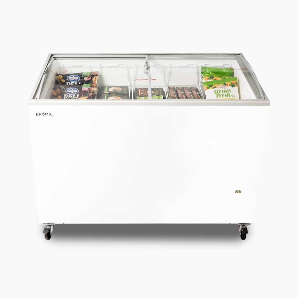 Bromic Display Chest Freezer - 352L - Curved Glass Top    (5 Years Warranty)