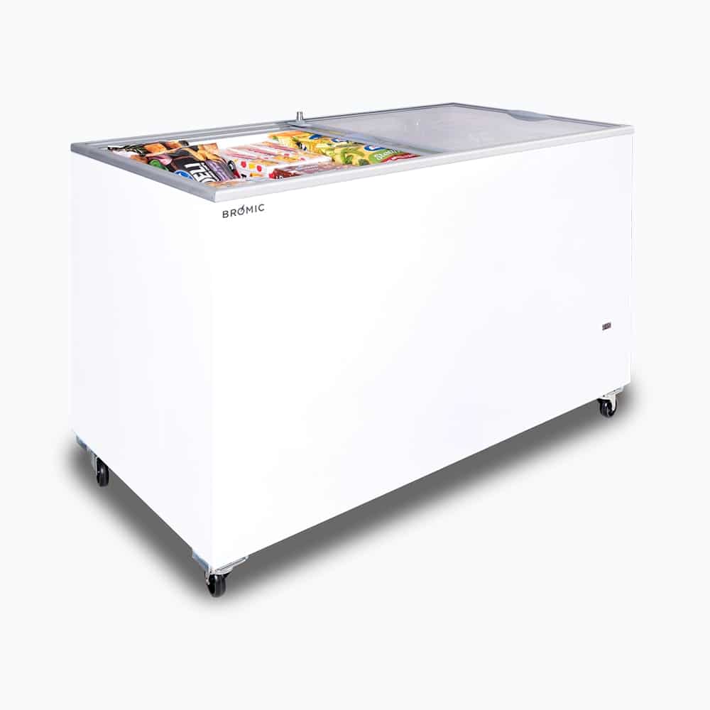 Bromic Display Chest Freezer - 401L - Flat Glass Top     (5 Years Warranty)