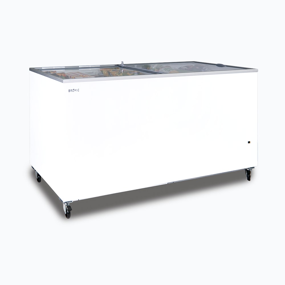 Bromic display Chest Freezer - 670L - Flat Glass Top    (5 Years Warranty)