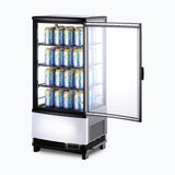Bromic Countertop Fridge - 80L - 1 Door - Curved Glass - Black  (5 Years Warranty)
