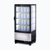 Bromic Countertop Fridge - 80L - 1 Door - Curved Glass - Black  (5 Years Warranty)