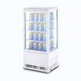 Bromic Countertop Fridge - 78L - 1 Door - Flat Glass - White  (5 Years Warranty)