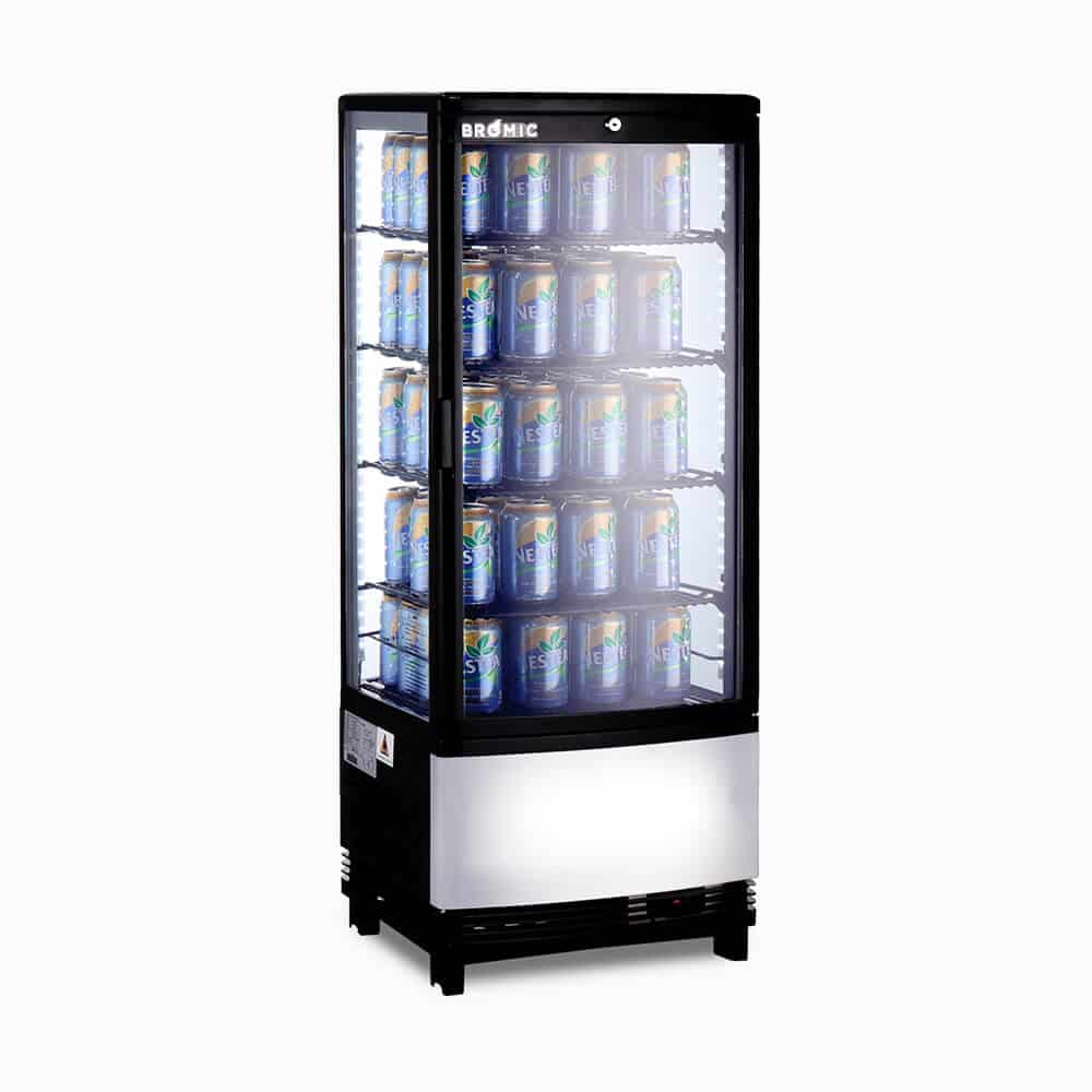 Bromic Countertop Fridge - 98L - 1 Door - Curved Glass  (5 Years Warranty)