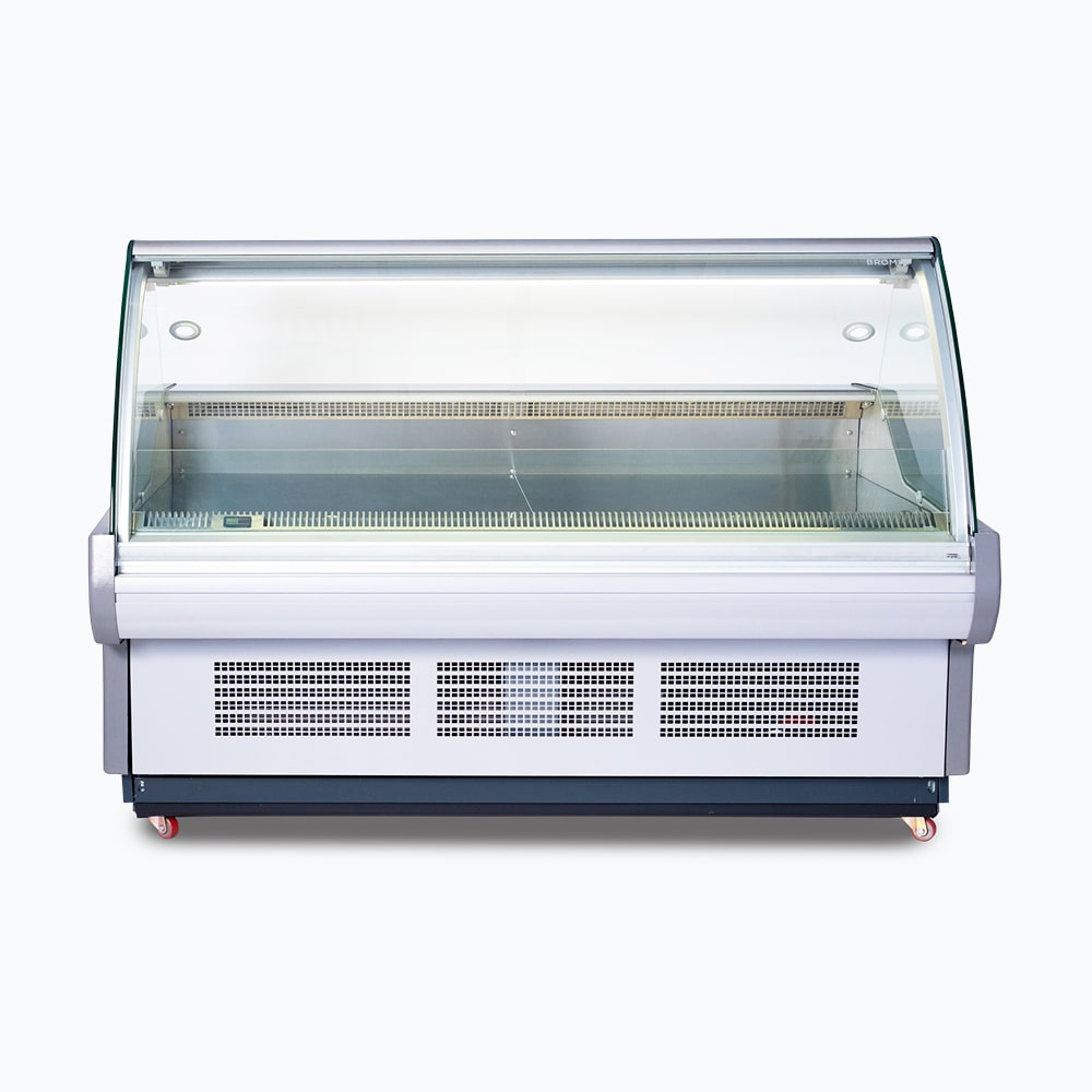 Bromic Curved Glass Deli Display - 1955mm  (5 Years Warranty)