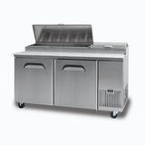 Bromic Pizza Prep Fridge - 2  Doors - 1702mm - 9 Pans  (5 Years Warranty)