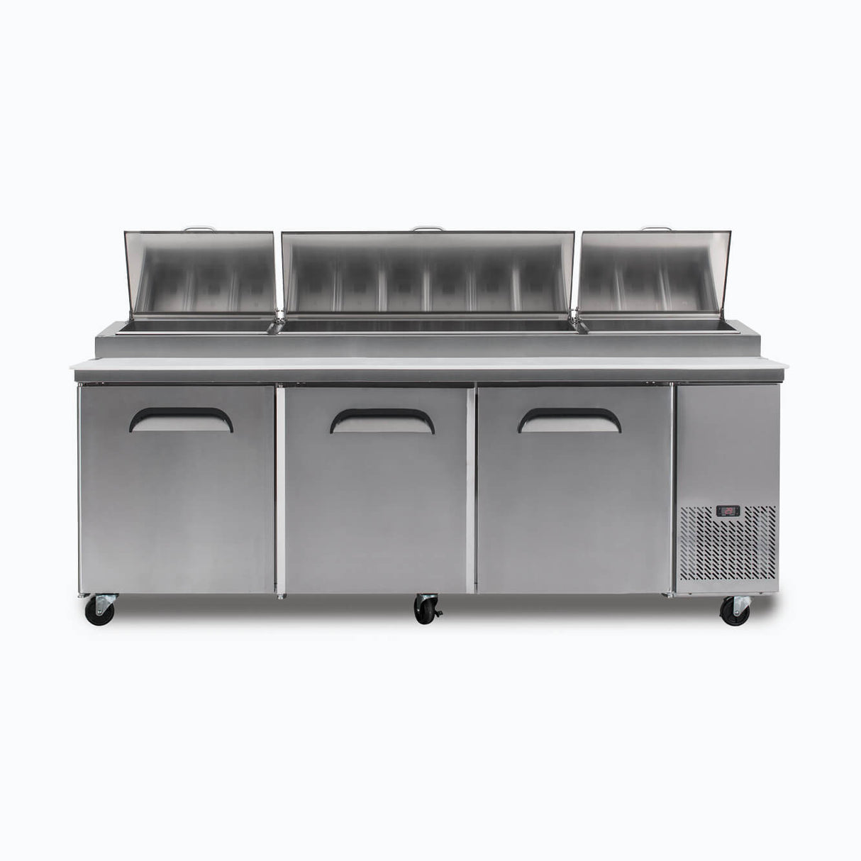 Bromic Pizza Prep Fridge - 3  Doors - 2370mm - 12 Pans  (5 Years Warranty)