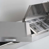 Bromic Pizza Prep Fridge - 3  Doors - 2370mm - 12 Pans  (5 Years Warranty)