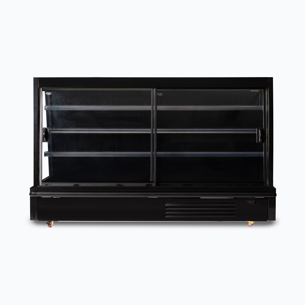 Bromic Semi Vertical Display Fridge - 2500mm - 4 Doors - Sliding  (5 Years Warranty)