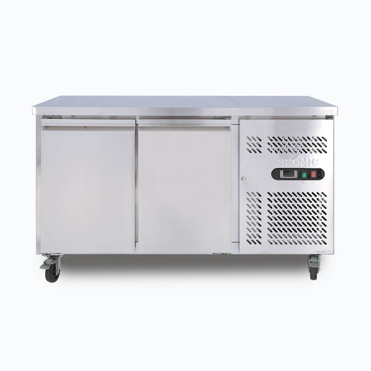 Bromic Under Bench Freezer - 282L - 2 Doors - Stainless Steel  (5 Years Warranty)