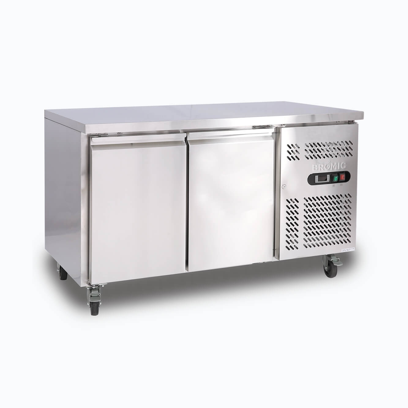 Bromic Under Bench Freezer - 282L - 2 Doors - Stainless Steel