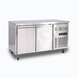 Bromic Under Bench Freezer - 282L - 2 Doors - Stainless Steel  (5 Years Warranty)
