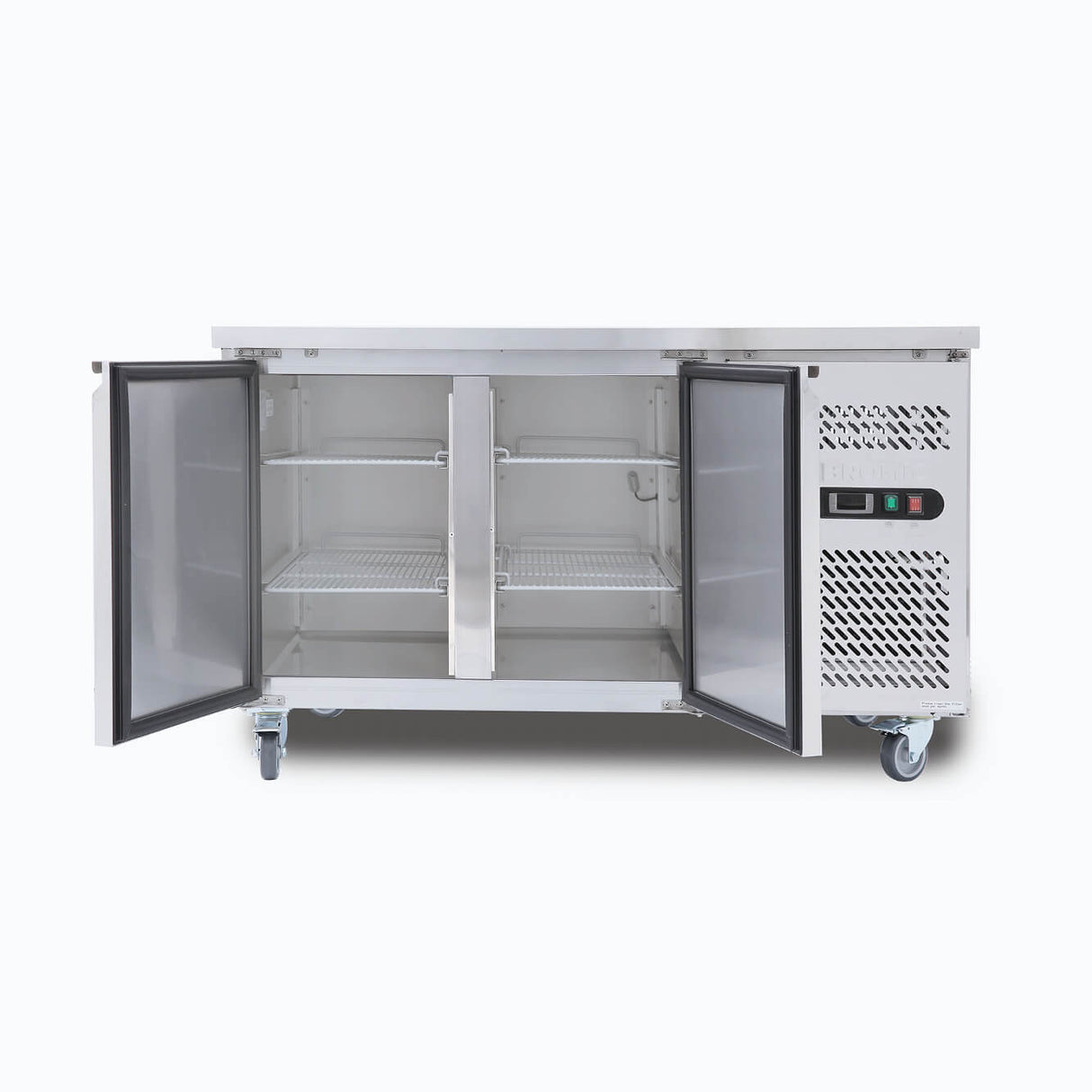 Bromic Under Bench Freezer - 282L - 2 Doors - Stainless Steel  (5 Years Warranty)