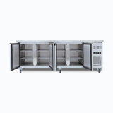 Under Bench Freezer - 553L - 4 Doors - Stainless Steel  (5 Years Warranty)