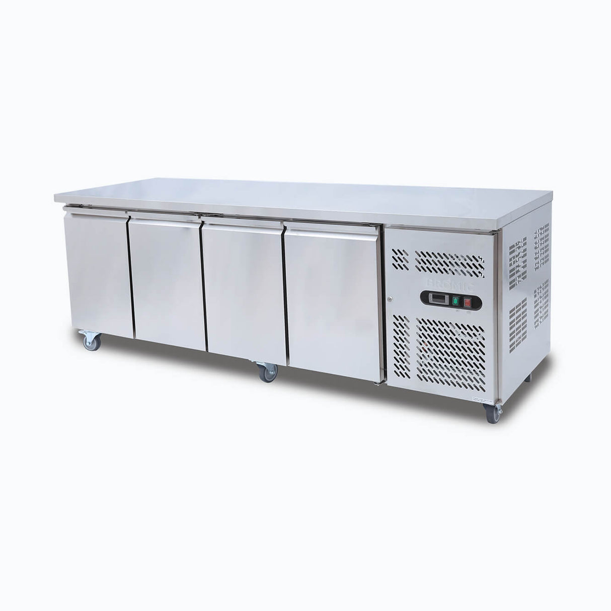 Under Bench Freezer - 553L - 4 Doors - Stainless Steel  (5 Years Warranty)