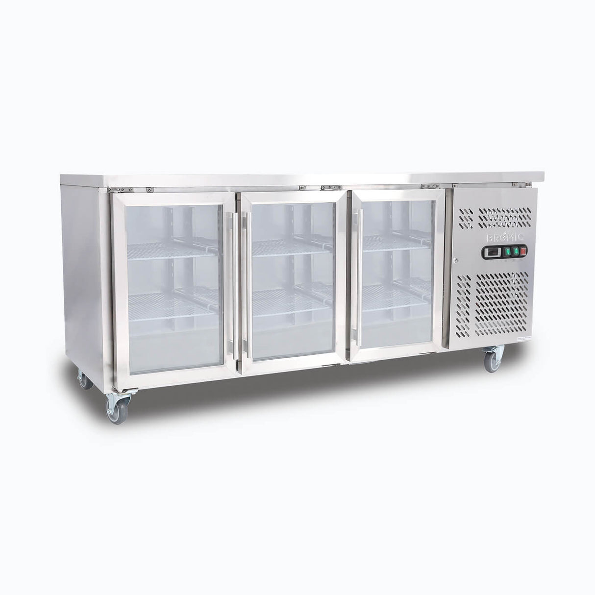 Bromic Under Bench Display Fridge - 417L - 3 Doors - Glass  (5 Years Warranty)