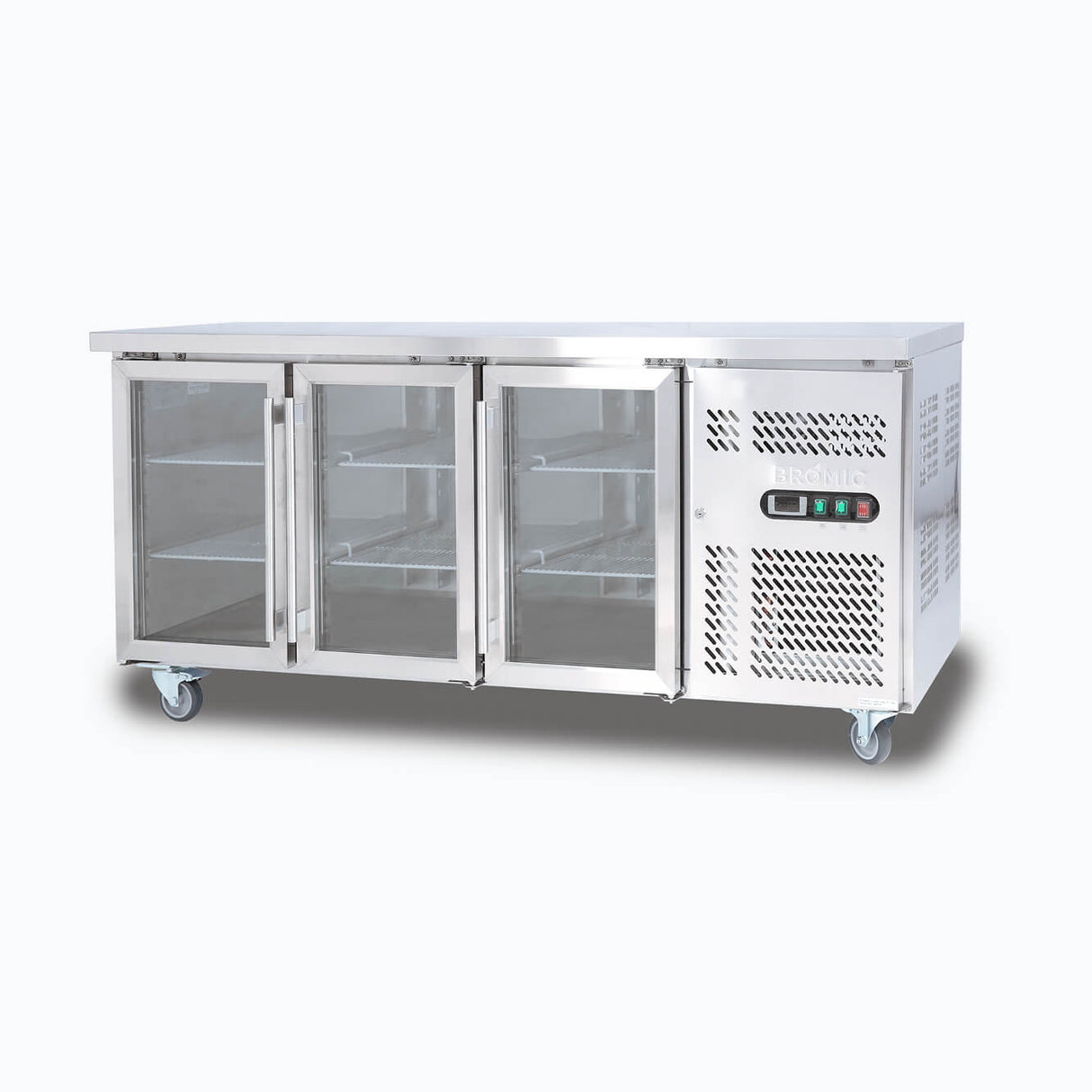 Bromic Under Bench Display Fridge - 417L - 3 Doors - Glass  (5 Years Warranty)