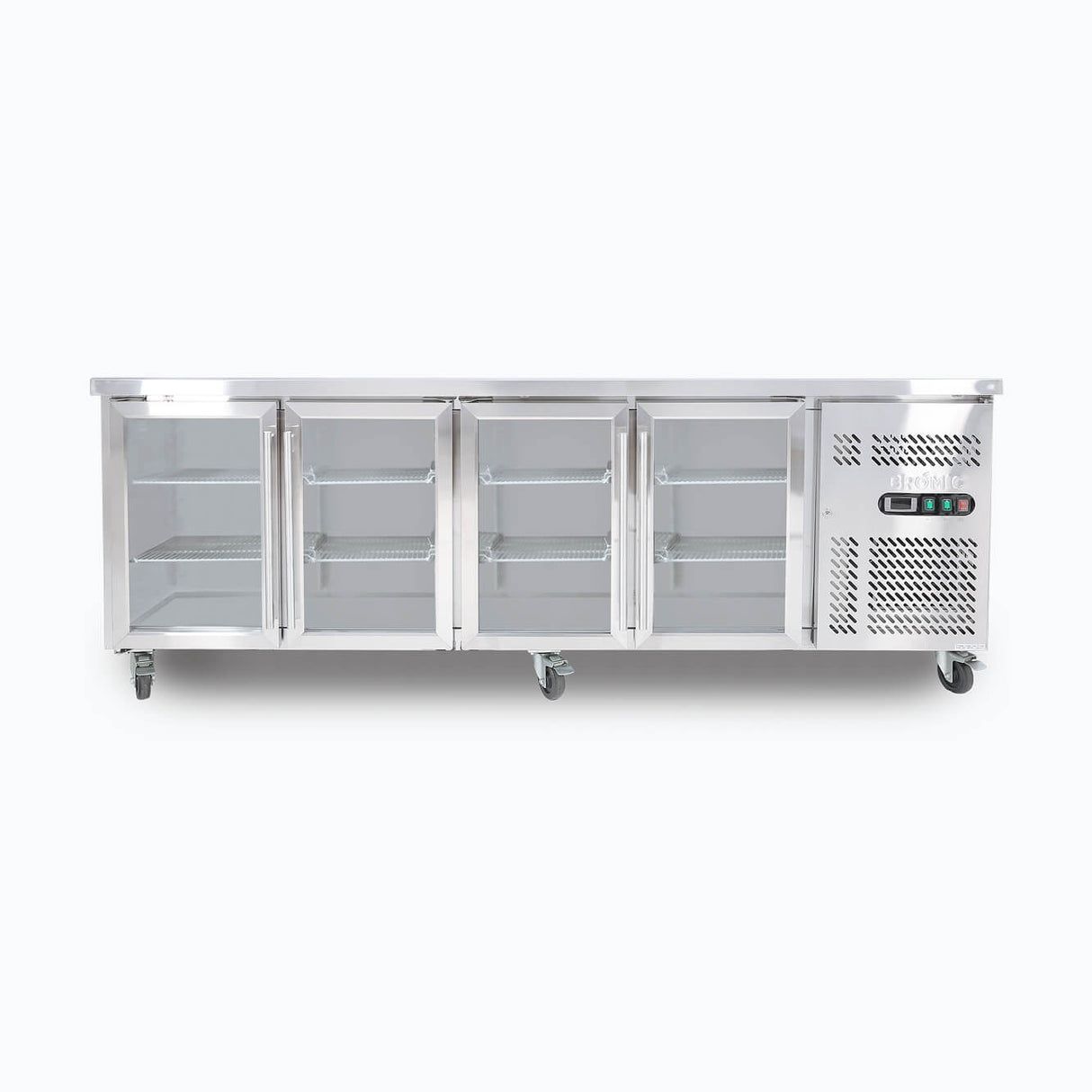 Bromic Under Bench Display Fridge - 553L - 4 Doors - Glass  (5 Years Warranty)