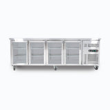 Bromic Under Bench Display Fridge - 553L - 4 Doors - Glass  (5 Years Warranty)