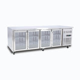 Bromic Under Bench Display Fridge - 553L - 4 Doors - Glass  (5 Years Warranty)
