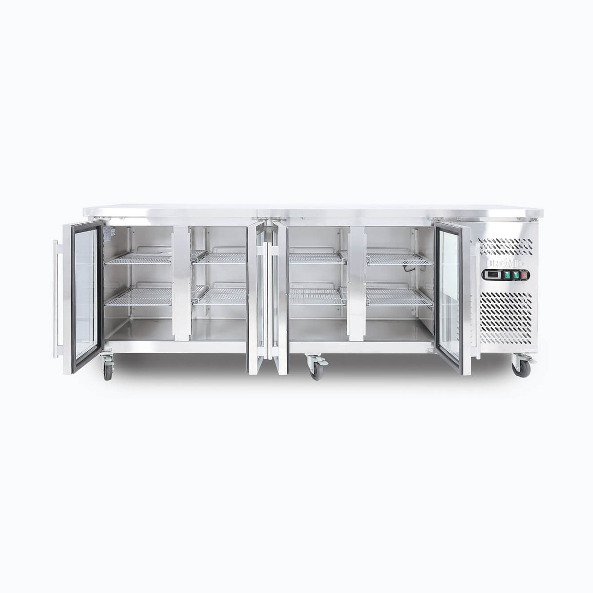 Bromic Under Bench Display Fridge - 553L - 4 Doors - Glass  (5 Years Warranty)