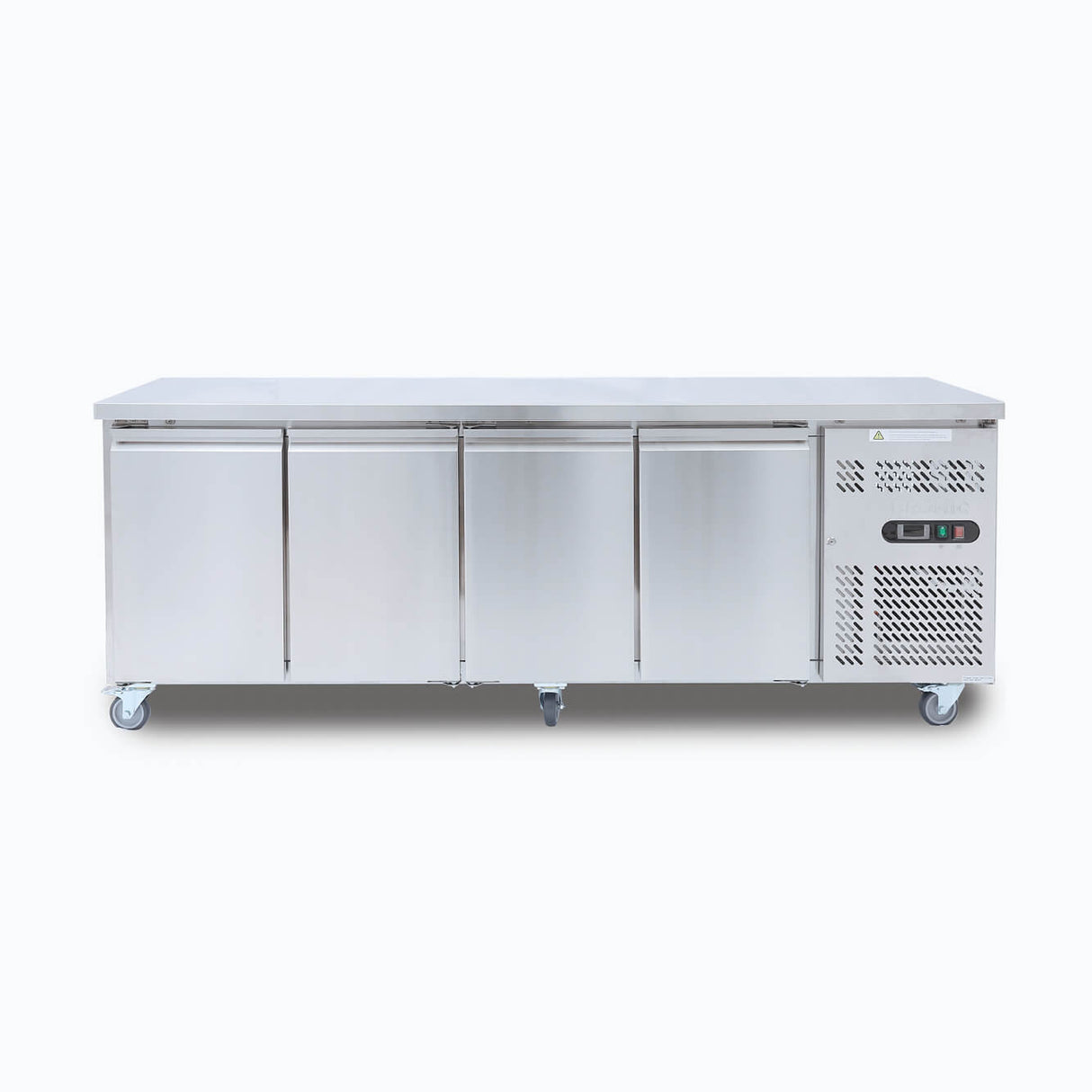 Bromic Under Bench Fridge - 553L -  4 Doors - Stainless Steel  (5 Years Warranty)