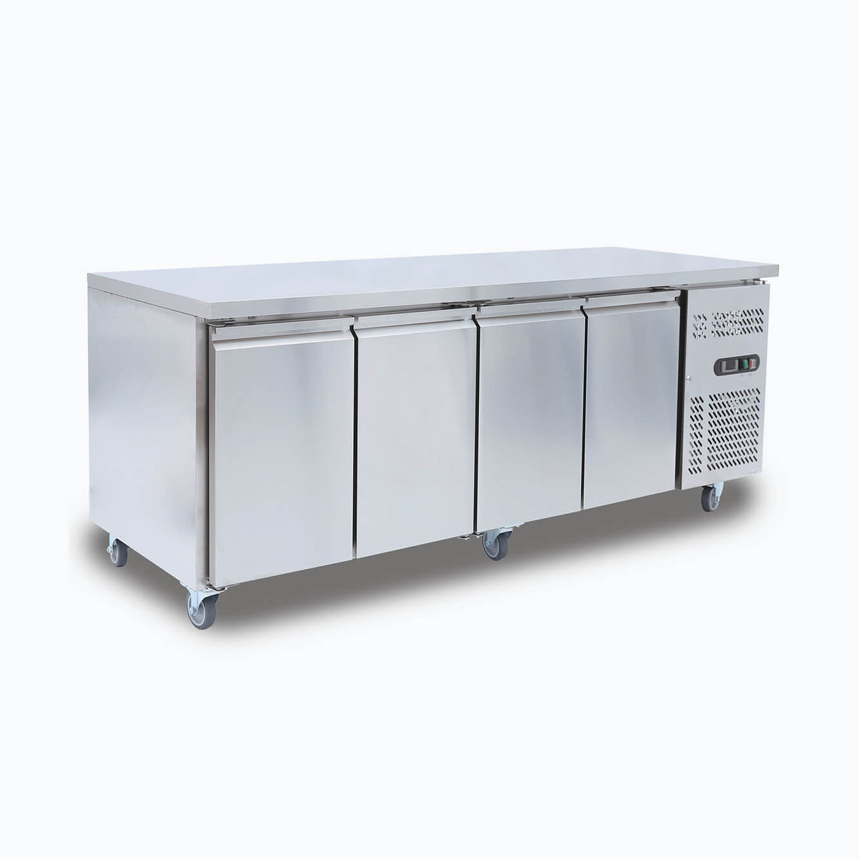 Bromic Under Bench Fridge - 553L -  4 Doors - Stainless Steel  (5 Years Warranty)